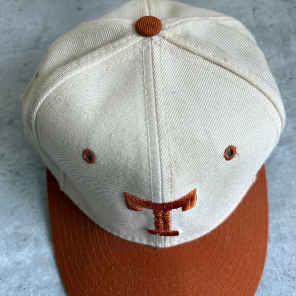 Vintage Texas Longhorns new era 5950 fitted wool hat size 6 3/4 - Picture 7 of 8